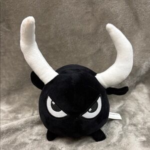 Rare Jordi Nogues Bad Toro Bull Plush 8" Black 2 White Horns Spain Peluche Rojo